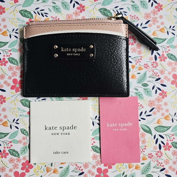 KATE SPADE Jeanne Small Zip Leather Card Holder NWT - Picture 9 of 10